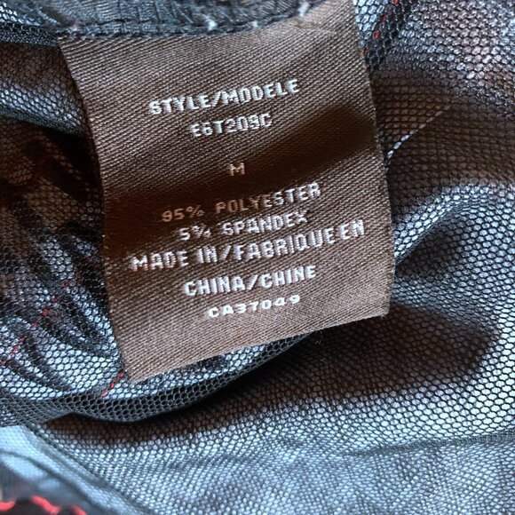 VINTAGE - B&W Red - Graphic Print Tunic Top - Medium - Picture 10 of 12